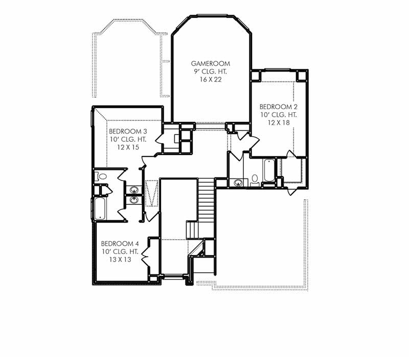 The Hastings Floor Plan - Second Floor
